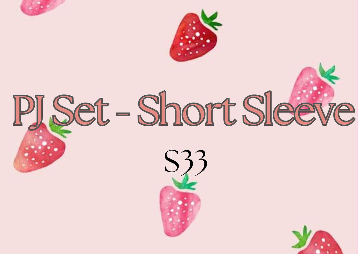 Mystery pjs tee and shorts