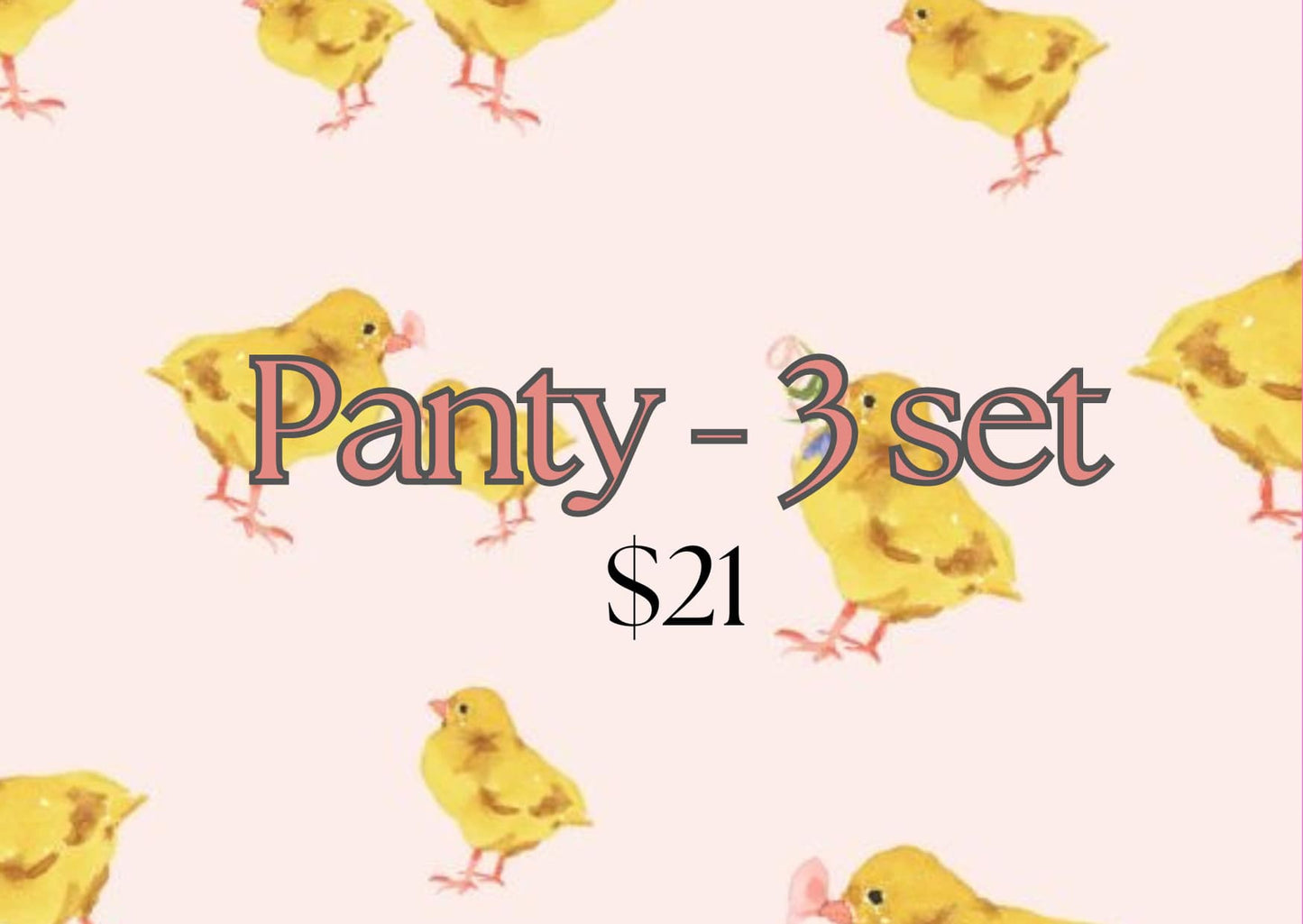 Mystery girls panty 3 set